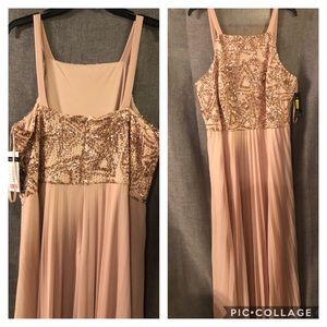 Cachet NY Rose Gold Plus Prom / Formal Dress